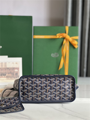 Goyard Anjou Mini Bag Chevroches Calfskin & Goyardine Canvas