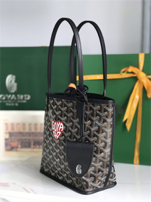 Goyard Anjou Mini Bag Chevroches Calfskin & Goyardine Canvas