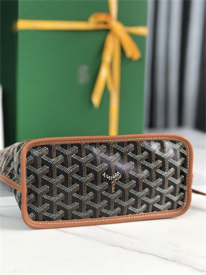 Goyard Anjou Mini Bag Chevroches Calfskin & Goyardine Canvas