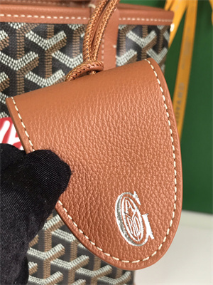 Goyard Anjou Mini Bag Chevroches Calfskin & Goyardine Canvas