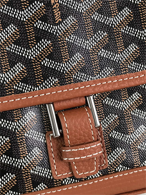 Goyard Grand Bleu PM Shoulder Bag Goyardine Canvas &  Calfskin