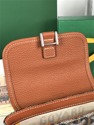 Goyard Grand Bleu PM Shoulder Bag Goyardine Canvas &  Calfskin