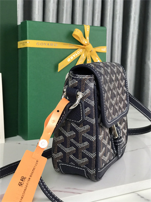 Goyard Grand Bleu PM Shoulder Bag Goyardine Canvas &  Calfskin