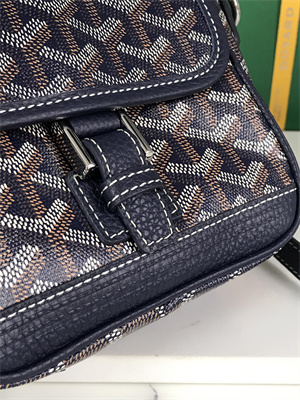 Goyard Grand Bleu PM Shoulder Bag Goyardine Canvas &  Calfskin