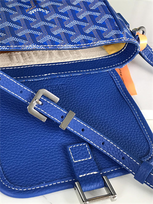 Goyard Grand Bleu PM Shoulder Bag Goyardine Canvas &  Calfskin
