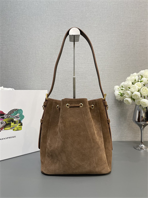 Prada Suede Bucket bag Brown 1BE079