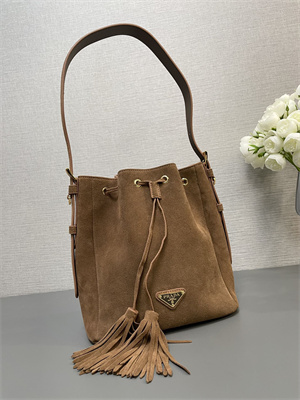 Prada Suede Bucket bag Brown 1BE079