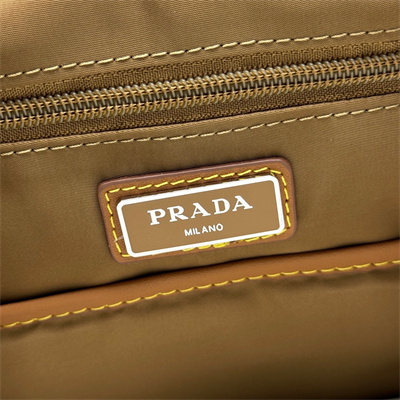 Prada Re-Nylon and leather backpack Cork Beige 2VZ135