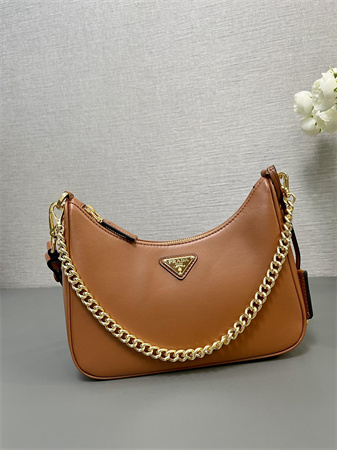 Prada Re-Edition Smooth Leather mini-bag Brown 1BC204