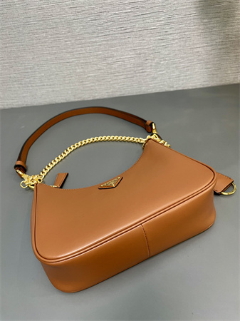 Prada Re-Edition Smooth Leather mini-bag Brown 1BC204