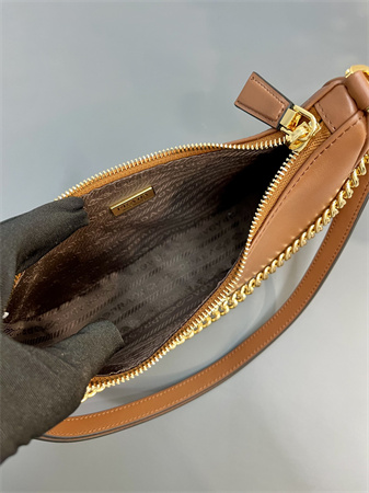 Prada Re-Edition Smooth Leather mini-bag Brown 1BC204