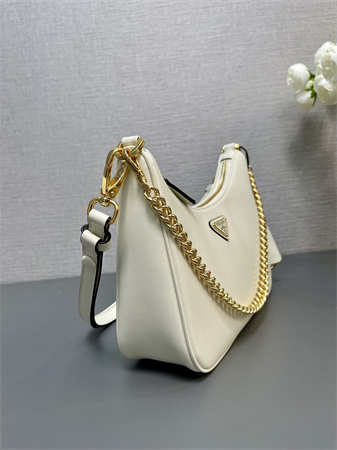 Prada Re-Edition Smooth Leather mini-bag White 1BC204