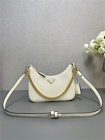 Prada Re-Edition Smooth Leather mini-bag White 1BC204
