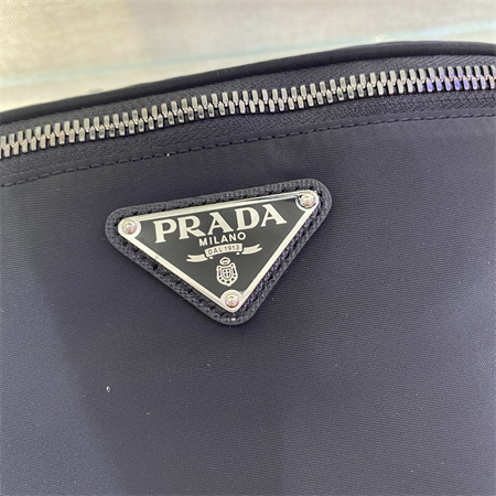 Prada Re-Nylon and Saffiano leather belt bag Black 2VL033
