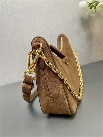 Prada Re-Edition suede mini-bag  Brown 1BC204
