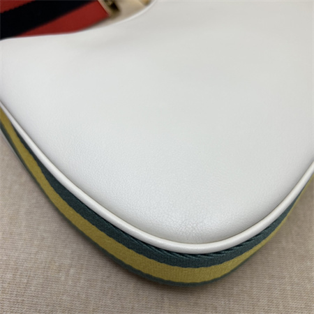 Gu.cci Attache small shoulder bag Leather White 699409
