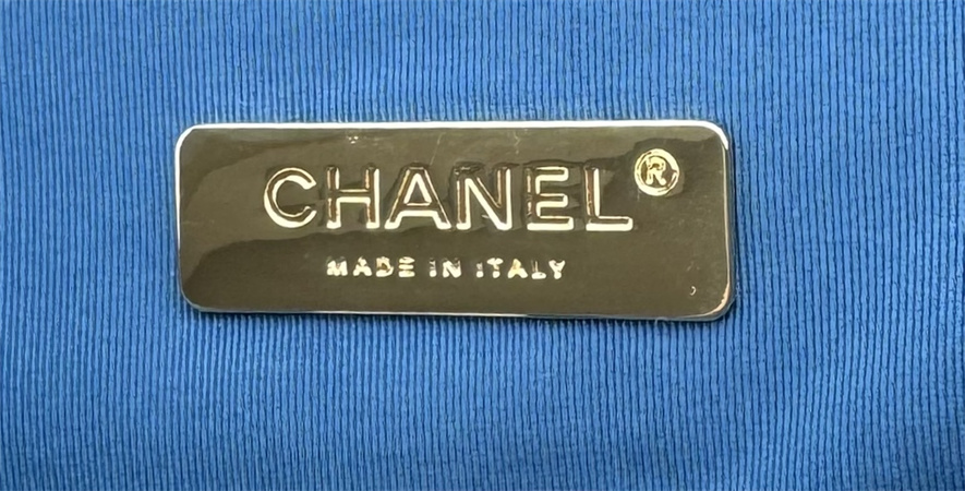 Chanel 19 Bag Denim Fabric Gold Tone AS1160