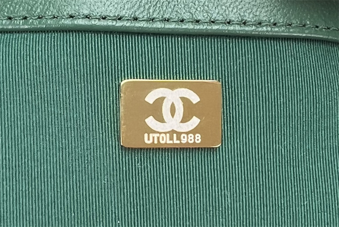 Chanel 19 Bag Tweed Gold Tone Multicolor AS1160