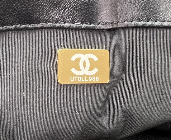 Chanel 19 Bag Tweed Gold Tone Black/Grey AS1160