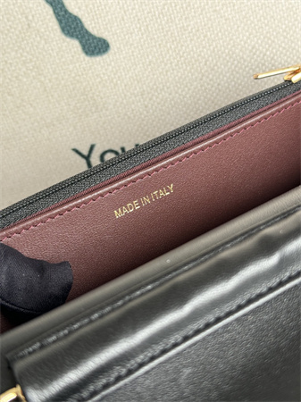 Chanel Wallet On Chain Lambskin Gold Tone Metal Black AP0250