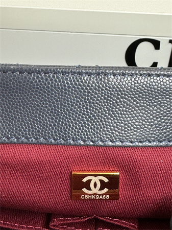 Chanel Large Coco Handle Bag Grained Calfskin Lt Gold Metal Black A92991