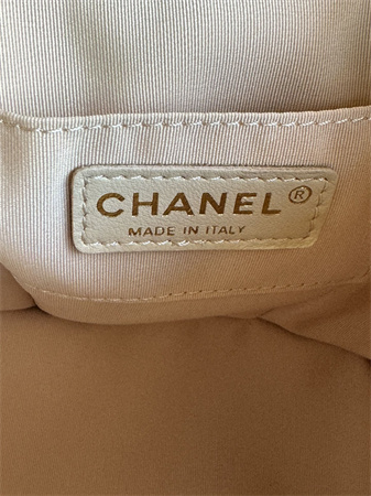 Chanel Duma Backpack Lambskin Gold Tone Metal Beige AS2908