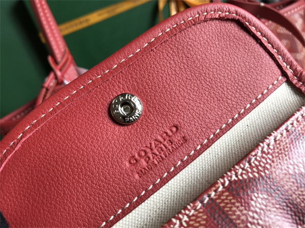 Goyard Anjou Mini Bag Chevroches Calfskin & Goyardine Canvas