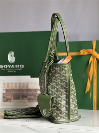 Goyard Anjou Mini Bag Chevroches Calfskin & Goyardine Canvas