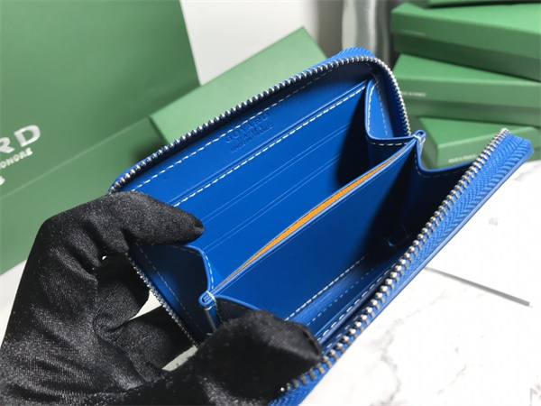 Goyard Matignon PM Wallet Goyardine Canvas & Vauzelles Calfskin