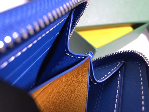 Goyard Matignon PM Wallet Goyardine Canvas & Vauzelles Calfskin