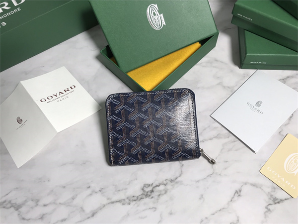 Goyard Matignon PM Wallet Goyardine Canvas & Vauzelles Calfskin
