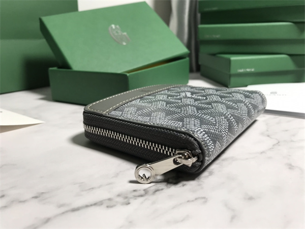 Goyard Matignon PM Wallet Goyardine Canvas & Vauzelles Calfskin