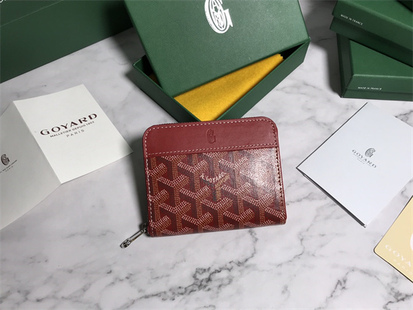 Goyard Matignon PM Wallet Goyardine Canvas & Vauzelles Calfskin