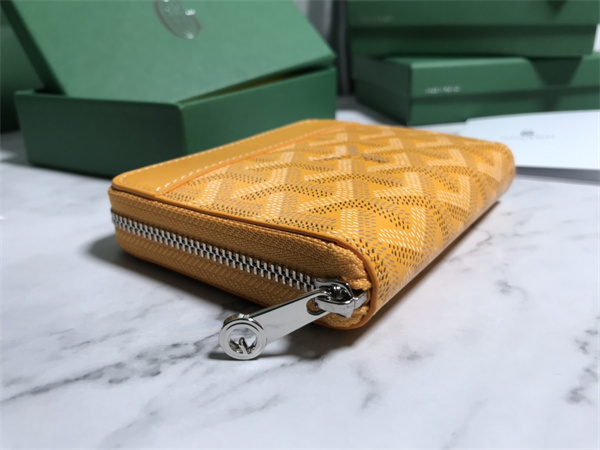 Goyard Matignon PM Wallet Goyardine Canvas & Vauzelles Calfskin