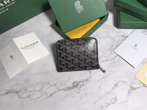 Goyard Matignon PM Wallet Goyardine Canvas & Vauzelles Calfskin