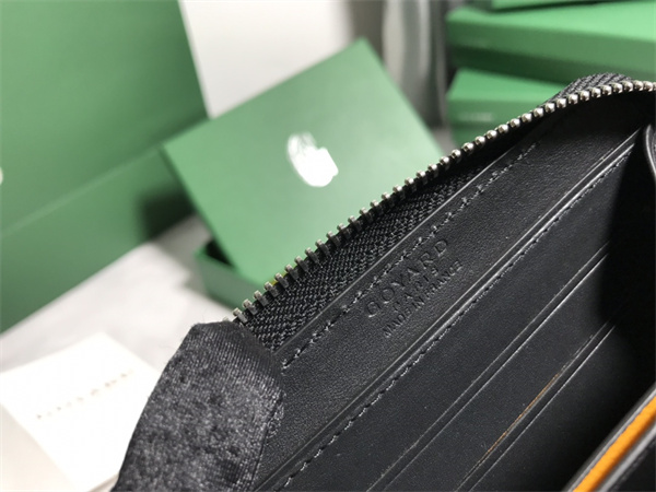 Goyard Matignon PM Wallet Goyardine Canvas & Vauzelles Calfskin