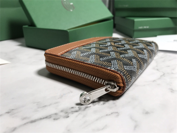 Goyard Matignon PM Wallet Goyardine Canvas & Vauzelles Calfskin