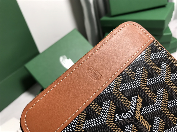 Goyard Matignon PM Wallet Goyardine Canvas & Vauzelles Calfskin