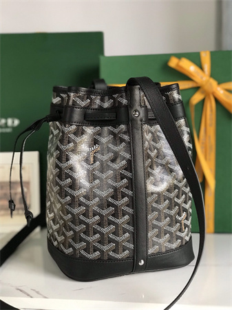 Goyard Petit Flot Bucket Bag Goyardine Canvas & Chevroches Calfskin