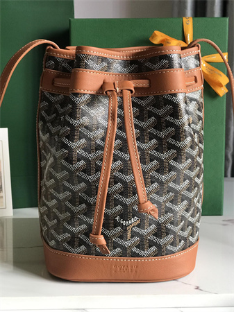 Goyard Petit Flot Bucket Bag Goyardine Canvas & Chevroches Calfskin