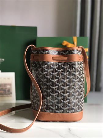Goyard Petit Flot Bucket Bag Goyardine Canvas & Chevroches Calfskin