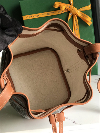 Goyard Petit Flot Bucket Bag Goyardine Canvas & Chevroches Calfskin