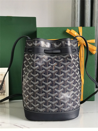 Goyard Petit Flot Bucket Bag Goyardine Canvas & Chevroches Calfskin