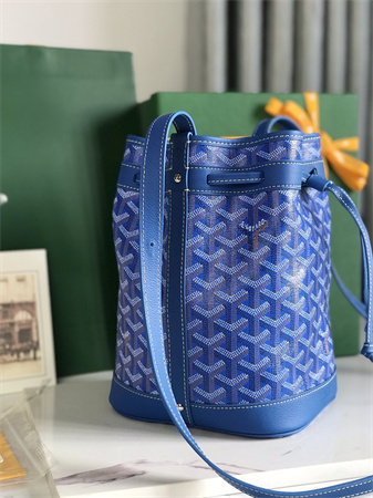Goyard Petit Flot Bucket Bag Goyardine Canvas & Chevroches Calfskin