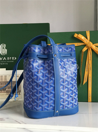 Goyard Petit Flot Bucket Bag Goyardine Canvas & Chevroches Calfskin