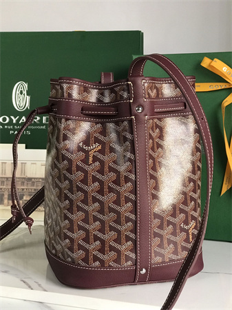 Goyard Petit Flot Bucket Bag Goyardine Canvas & Chevroches Calfskin