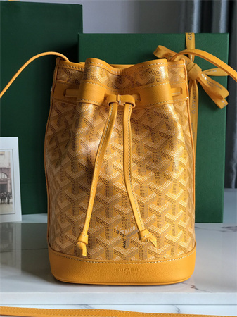 Goyard Petit Flot Bucket Bag Goyardine Canvas & Chevroches Calfskin