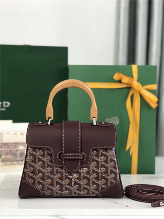 Goyard Saigon Souple Mini Bag Goyardine Canvas & Chevroches Calfskin