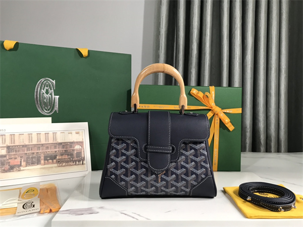 Goyard Saigon Souple Mini Bag Goyardine Canvas & Chevroches Calfskin