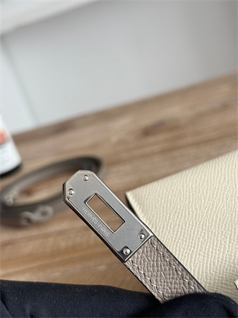 Hermes Kelly Mini II Bag Epsom Leather Craie/GrisAsphalte HS